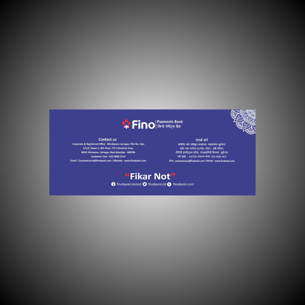 Fino Payments Bank Passbook Wholesale Price | Bulk Fino Bank Passbook - Image 2