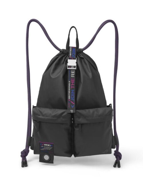 ASUS BD3700 ROG SLASH Multi-use Drawstring Bag Backpack Black