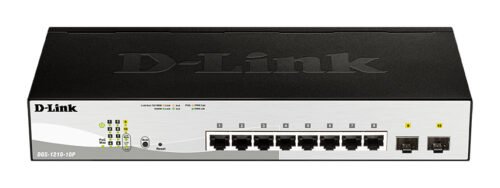 D-Link DGS-1210-10P - 10-Port Gigabit Smart Managed Switch including 2x SFP ports, nuclias compatible