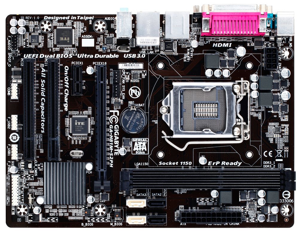 GIGABYTE GA-H81M-S2PH motherboard Intel® H81 LGA 1150 (Socket H3) micro ATX