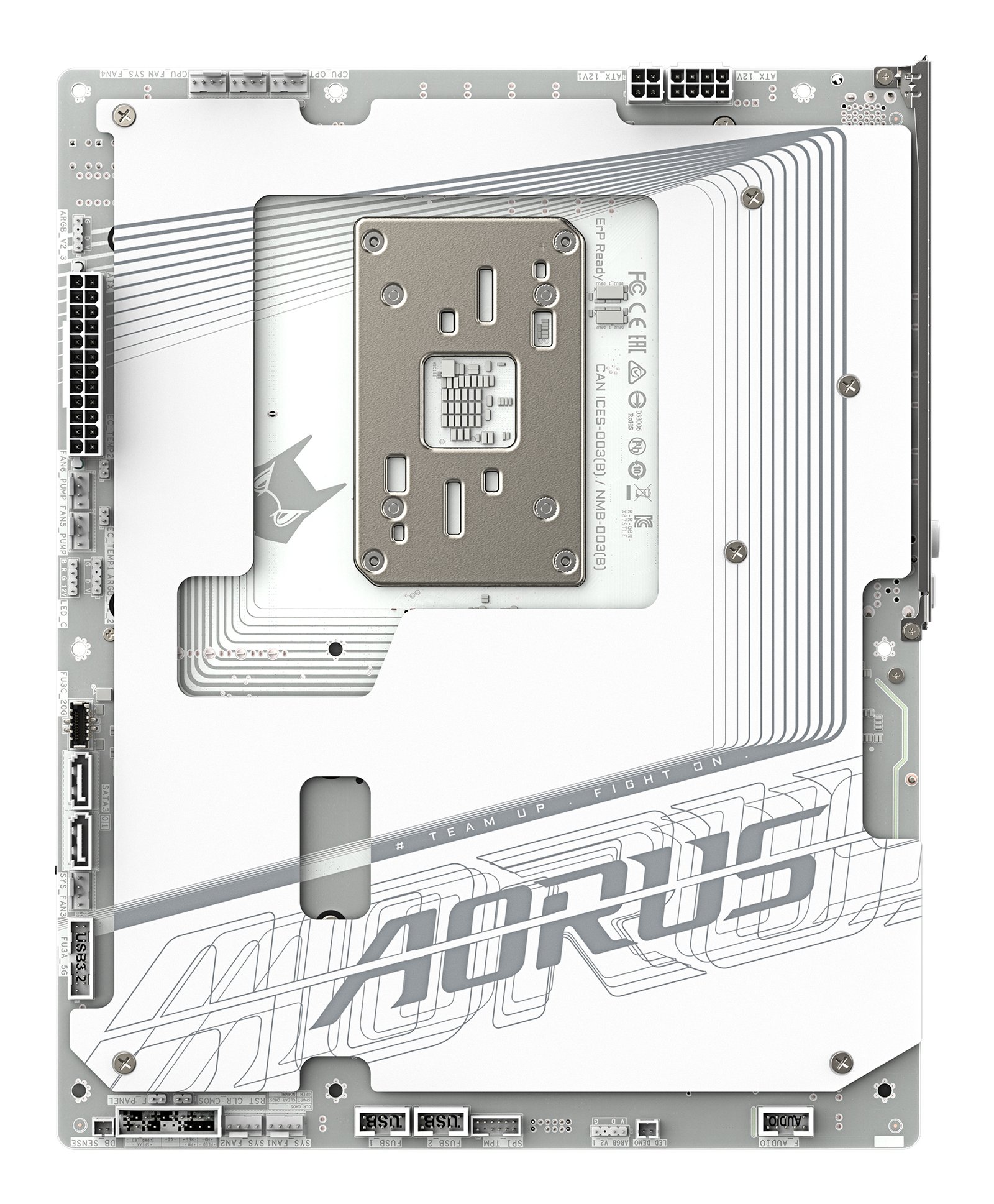 GIGABYTE X870 AORUS STEALTH ICE Motherboard - Supports AMD Ryzen 9000 CPUs, 16+2+2 Phases Digital VRM, up to 8200Hz DDR5 (OC), 2xPCIe 5.0 + 2xPCIe 4.0, Wi-Fi 7, 5 GbE LAN, USB 4