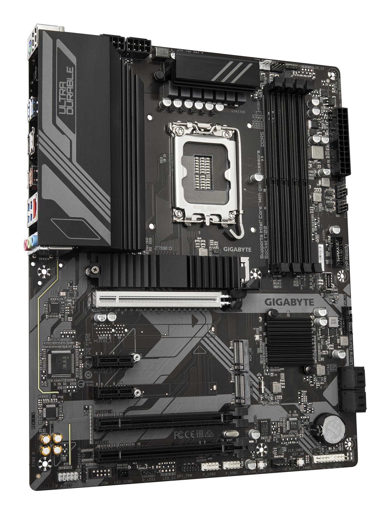GIGABYTE Z790 D Motherboard - Supports Intel Core 14th Gen CPUs, 12+1+1 Phases Digital VRM, up to 7600MHz DDR5 (OC), 3xPCIe 4.0 M.2, 2.5GbE LAN, USB 3.2 Gen 2