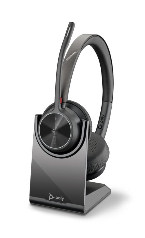 HP Poly Voyager 4320-M Microsoft Teams Certified Headset +BT700 dongle +Charging Stand