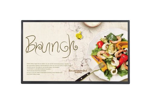 LG 32SM5J-B Digital signage flat panel 81.3 cm (32") Wi-Fi 400 cd/m² Full HD Black WebOS 24/7