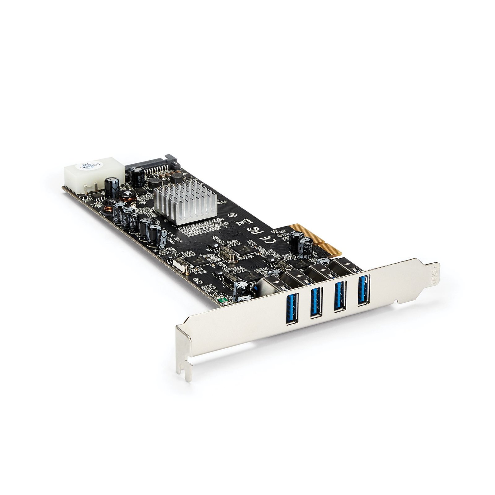 StarTech.com 4 Port USB 3.0 PCIe Card w/ 4 Dedicated 5Gbps Channels (USB 3.2 Gen 1) - UASP - SATA / LP4 Power - PCI Express Adapter Card