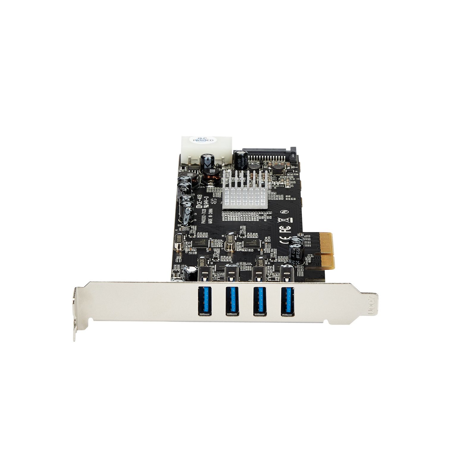 StarTech.com 4 Port USB 3.0 PCIe Card w/ 4 Dedicated 5Gbps Channels (USB 3.2 Gen 1) - UASP - SATA / LP4 Power - PCI Express Adapter Card