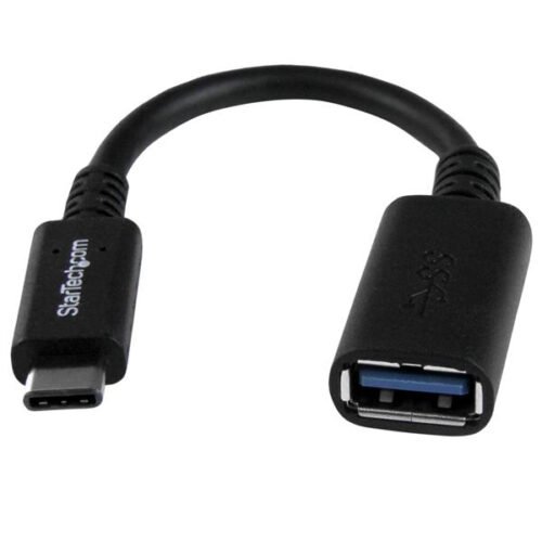 StarTech.com 6in (15cm) USB-C to USB-A Adapter, USB 5Gbps, 3A, USB-C Male to USB-A Female Converter, USB-IF Certified - Thunderbolt Compatible
