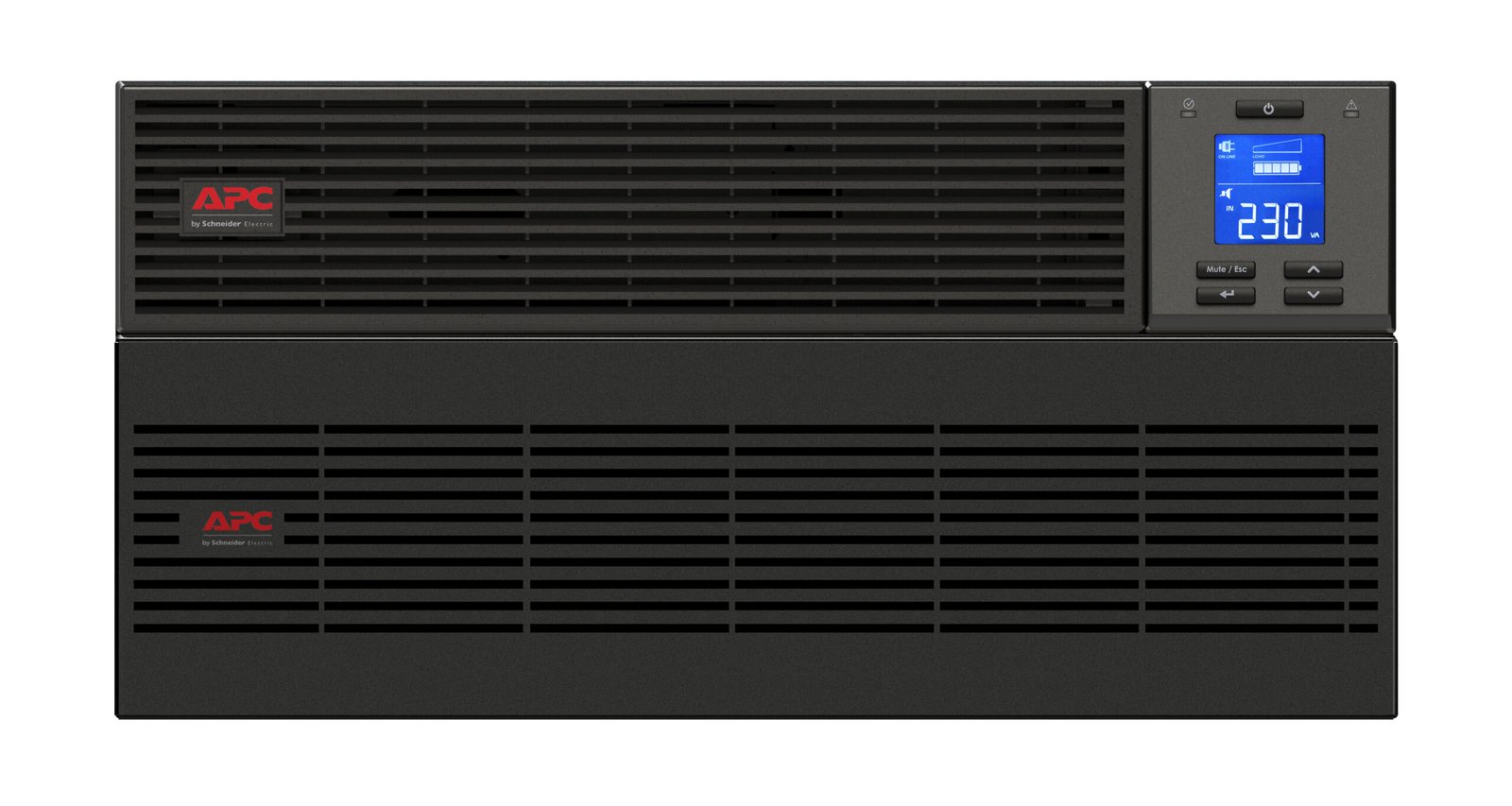 APC Easy UPS On-Line, 6kVA/6kW, Rackmount 5U, 230V, Hard wire 3-wire(1P+N+E) outlet, Intelligent Card Slot, LCD, Extended Runtime, W/O rail kit