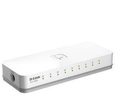 D-Link DES-1008C network switch Unmanaged Fast Ethernet (10/100) White