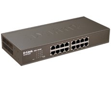 D-Link DES-1016A network switch Unmanaged Brown