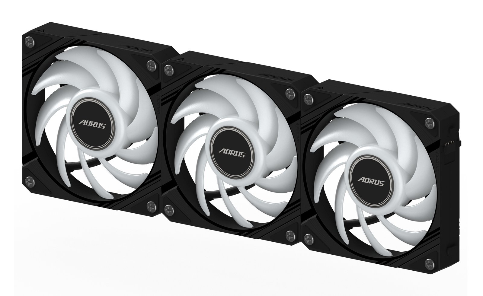 GIGABYTE AORUS EZ CHAIN FAN 120 (3-Pack) Motherboard 12 cm Black 3 pc(s)