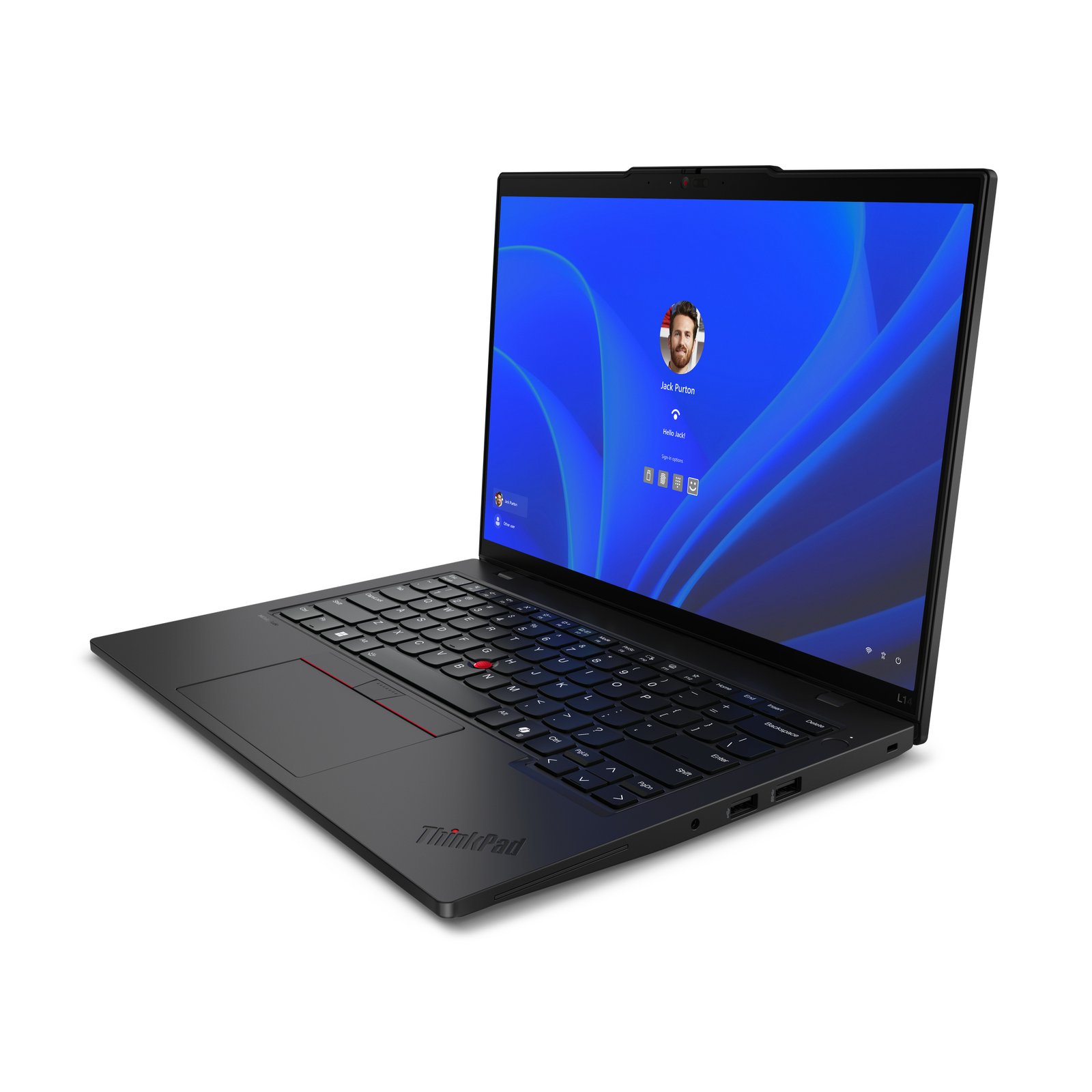 Lenovo ThinkPad L14 Gen 5 (Intel) Intel Core Ultra 7 155U Laptop 35.6 cm (14") WUXGA 16 GB DDR5-SDRAM 512 GB SSD Wi-Fi 6E (802.11ax) Windows 11 Pro Black