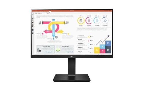LG 24QP750-B computer monitor 60.5 cm (23.8") 2560 x 1440 pixels Quad HD LED Black