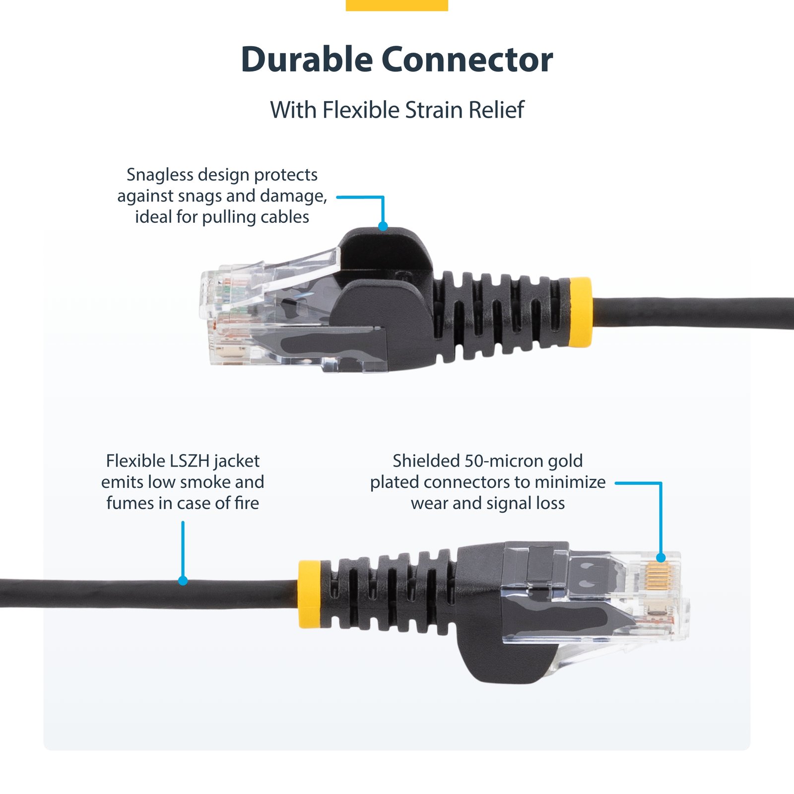 StarTech.com 1 m CAT6 Cable - Slim - Snagless RJ45 Connectors - Blue