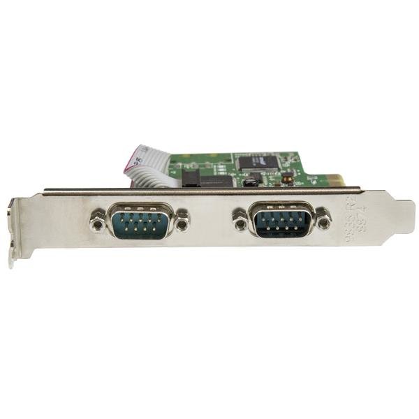 StarTech.com 2-Port PCI Express Serial Card with 16C1050 UART - RS232 - TAA