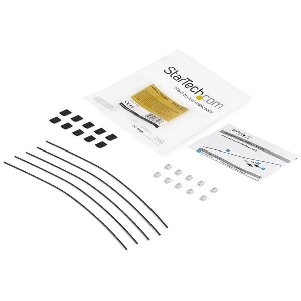StarTech.com 5-Pack Security Cable Tethers for Adapters & Dongles - Universal Cable Adapter Tether - Tether Cables - Adjustable Length Anti-Theft Cable Tether Lock Kit - Steel - TAA
