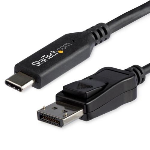 StarTech.com 6ft (1.8m) USB C to DisplayPort 1.4 Cable - 4K/5K/8K USB Type-C to DP 1.4 Alt Mode Video Adapter Converter - HBR3/HDR/DSC - 8K 60Hz DP Monitor Cable for USB-C/Thunderbolt