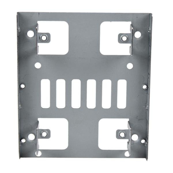 StarTech.com Dual 2.5" to 3.5" HDD Bracket for SATA Hard Drives - 2 Drive 2.5" to 3.5" Bracket for Mounting Bay - TAA