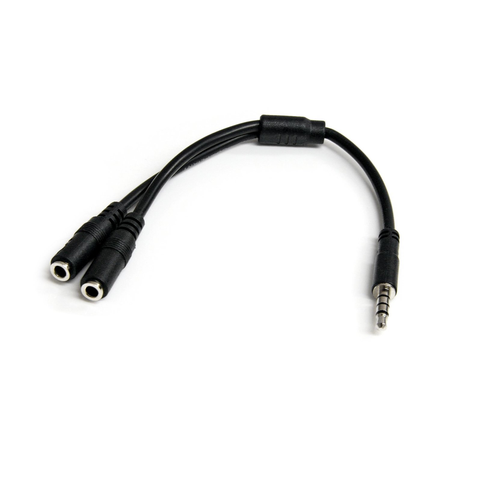 StarTech.com Headset adapter for headsets with separate headphone / microphone plugs - 3.5mm 4 position to 3 position and 2 position 3.5mm M/F
