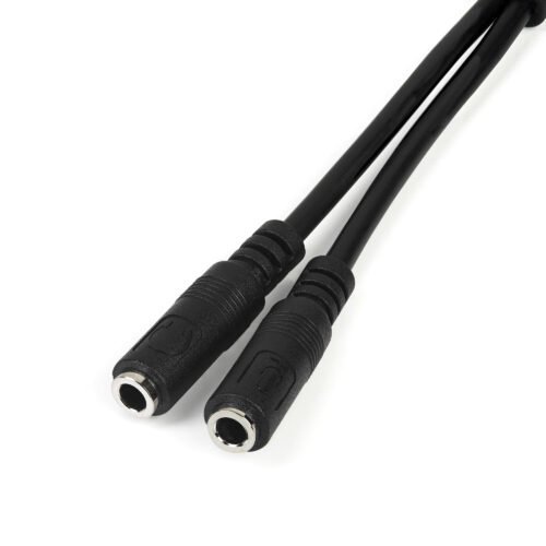 StarTech.com Headset adapter for headsets with separate headphone / microphone plugs - 3.5mm 4 position to 3 position and 2 position 3.5mm M/F