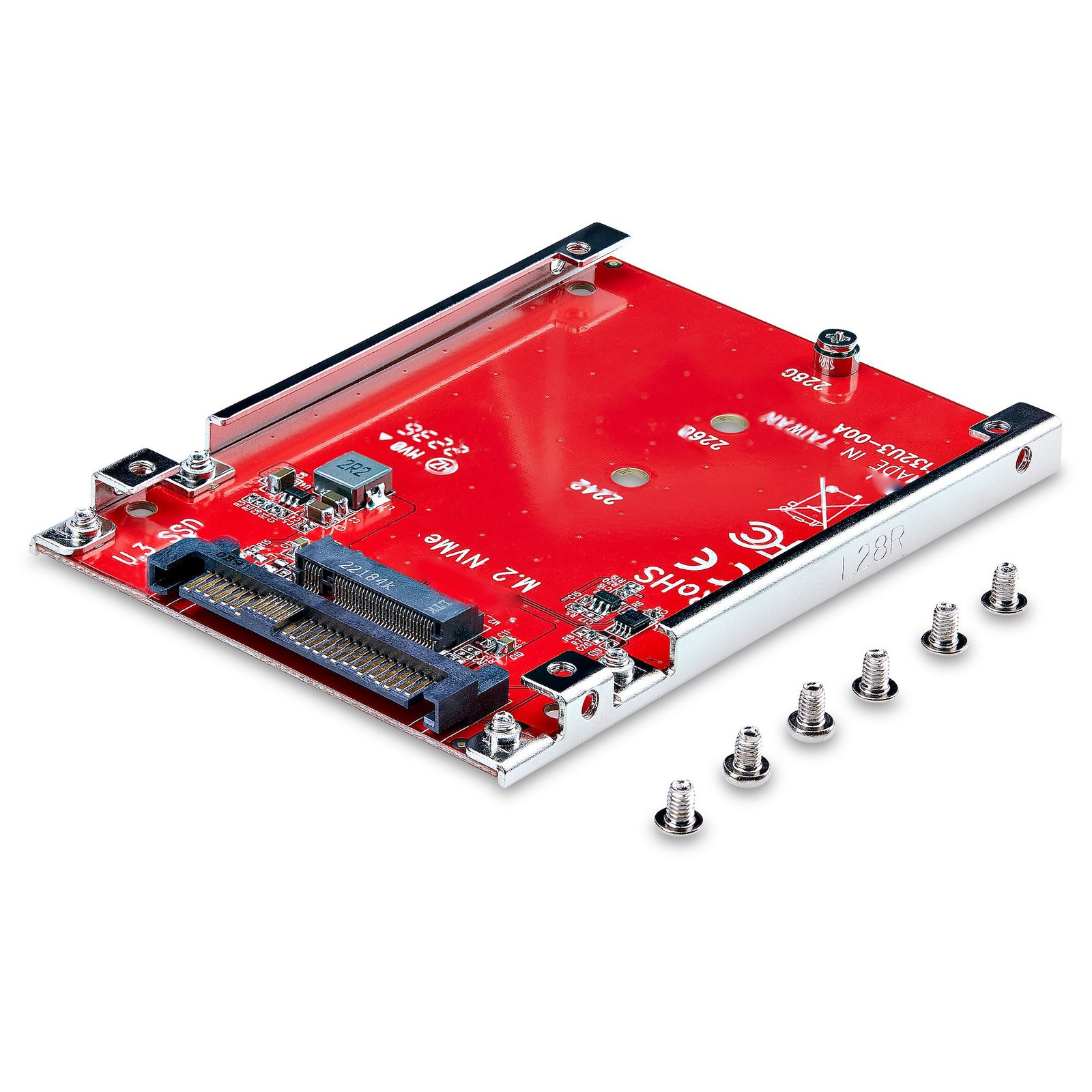 StarTech.com M.2 to U.3 Adapter for M.2 NVMe SSDs, PCIe M.2 Drive to 2.5inch U.3 (SFF-TA-1001) Host Adapter/Converter, TAA Compliant - 2.5" Drive Form Factor