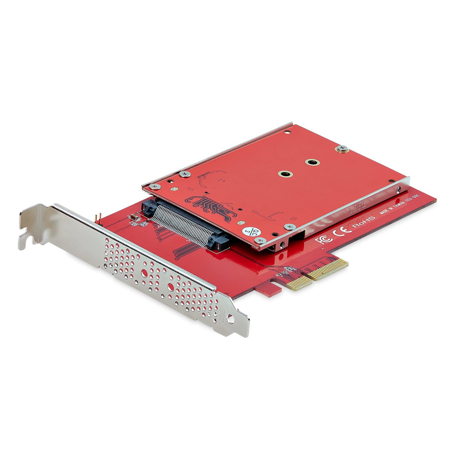 StarTech.com M.2 to U.3 Adapter for M.2 NVMe SSDs, PCIe M.2 Drive to 2.5inch U.3 (SFF-TA-1001) Host Adapter/Converter, TAA Compliant - 2.5" Drive Form Factor