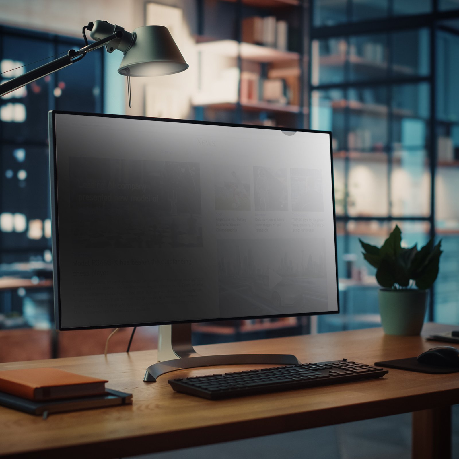StarTech.com Monitor Privacy Screen for 22" Display - Computer Screen Security Filter - Blue Light Reducing Screen Protector Film - 16:10 Widescreen - Matte/Glossy - +/-30 Degree - TAA