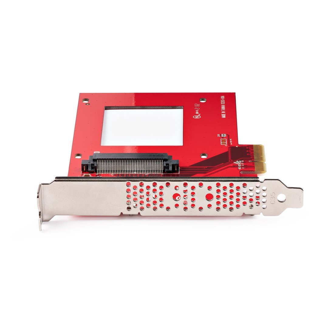 StarTech.com U.3 to PCIe Adapter Card, PCIe 4.0 x4 Adapter For 2.5" U.3 NVMe SSDs, SFF-TA-1001 PCI Express Add-in Card for Desktops/Servers, TAA Compliant - OS Independent