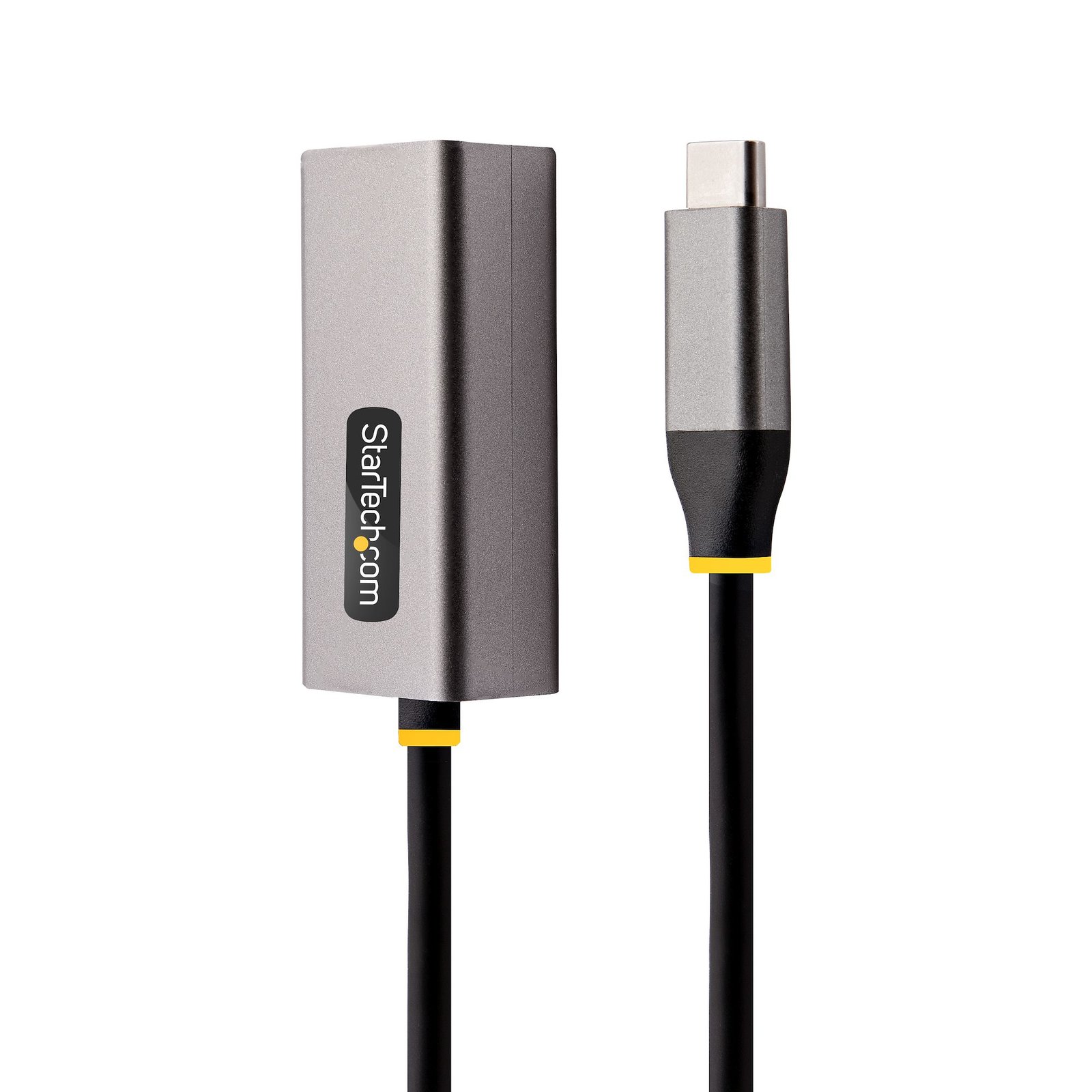 StarTech.com USB-C to Ethernet Adapter, USB 3.0 to Gigabit Ethernet Network Adapter, 10/100/1000 Mbps, USB-C to RJ45 Ethernet Adapter (GbE), 12in Attached Cable, Driverless Install