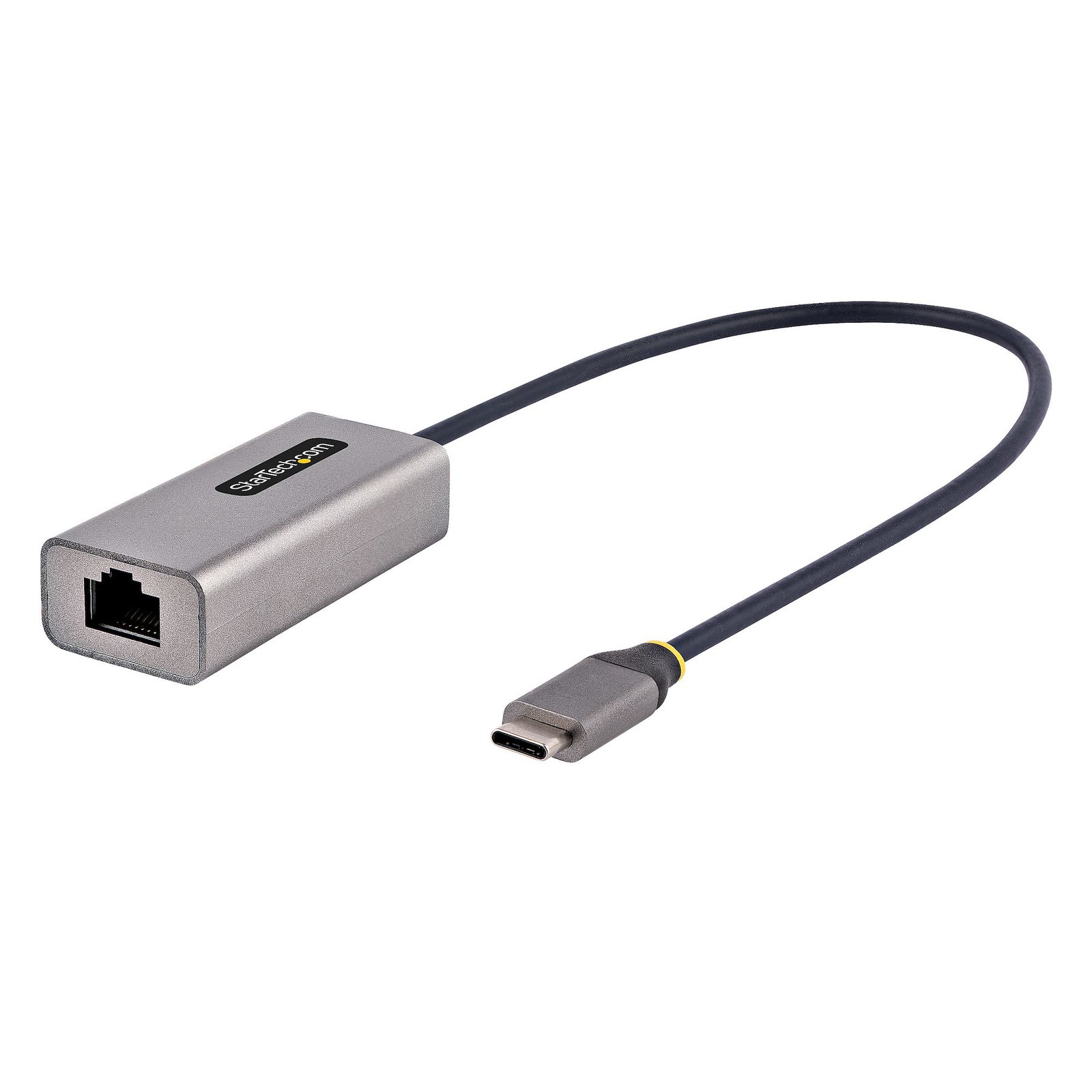 StarTech.com USB-C to Ethernet Adapter, USB 3.0 to Gigabit Ethernet Network Adapter, 10/100/1000 Mbps, USB-C to RJ45 Ethernet Adapter (GbE), 12in Attached Cable, Driverless Install