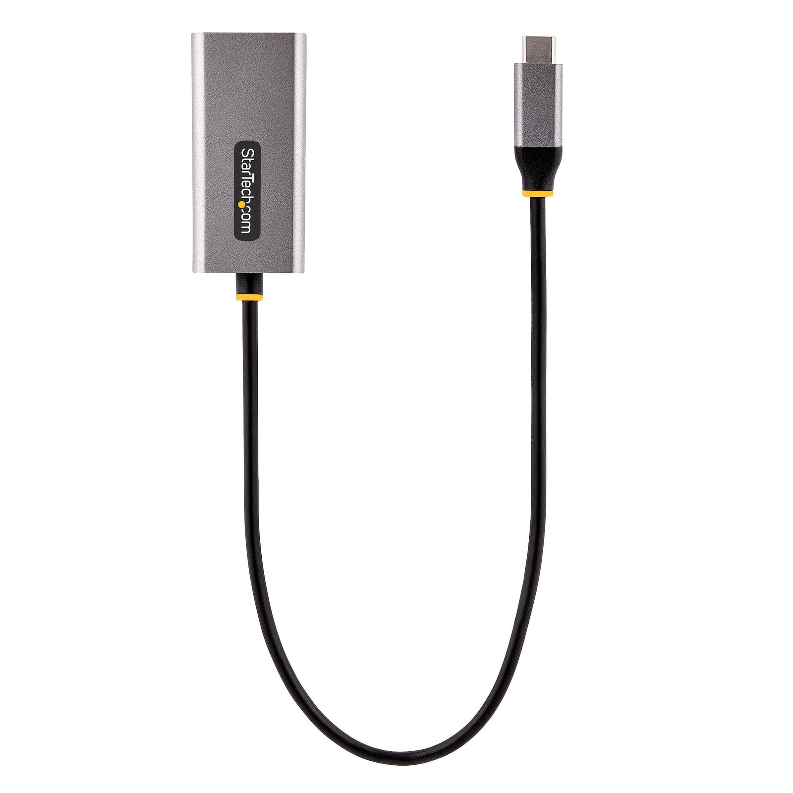 StarTech.com USB-C to Ethernet Adapter, USB 3.0 to Gigabit Ethernet Network Adapter, 10/100/1000 Mbps, USB-C to RJ45 Ethernet Adapter (GbE), 12in Attached Cable, Driverless Install