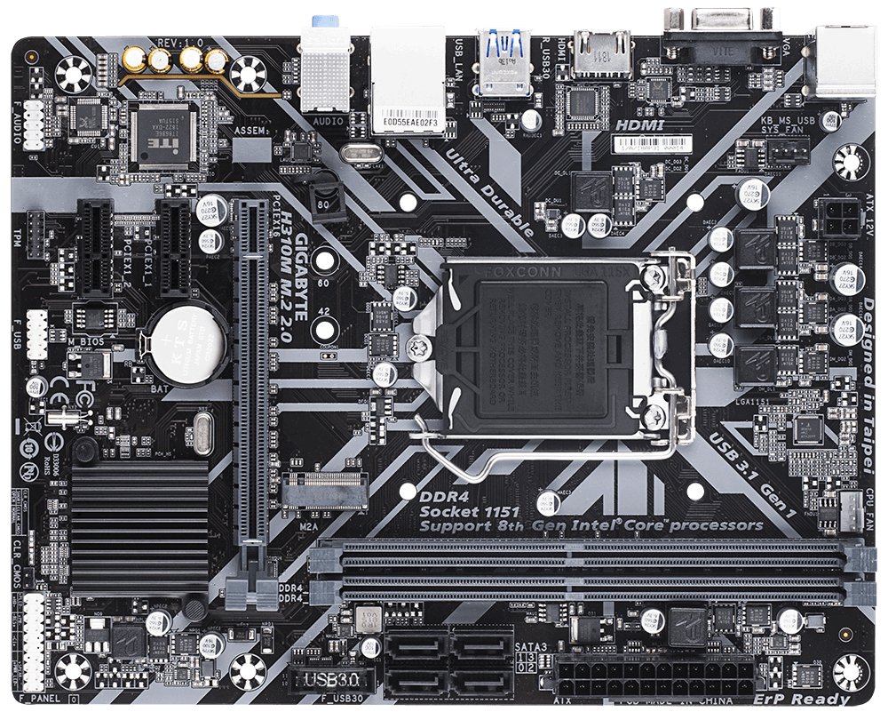 GIGABYTE H310M M.2 2.0 motherboard Intel H310 Express LGA 1151 (Socket H4)