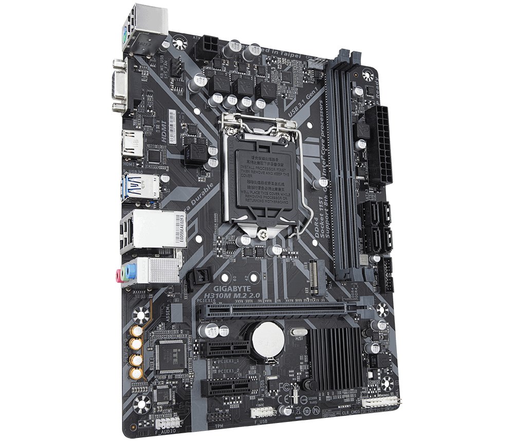 GIGABYTE H310M M.2 2.0 motherboard Intel H310 Express LGA 1151 (Socket H4)